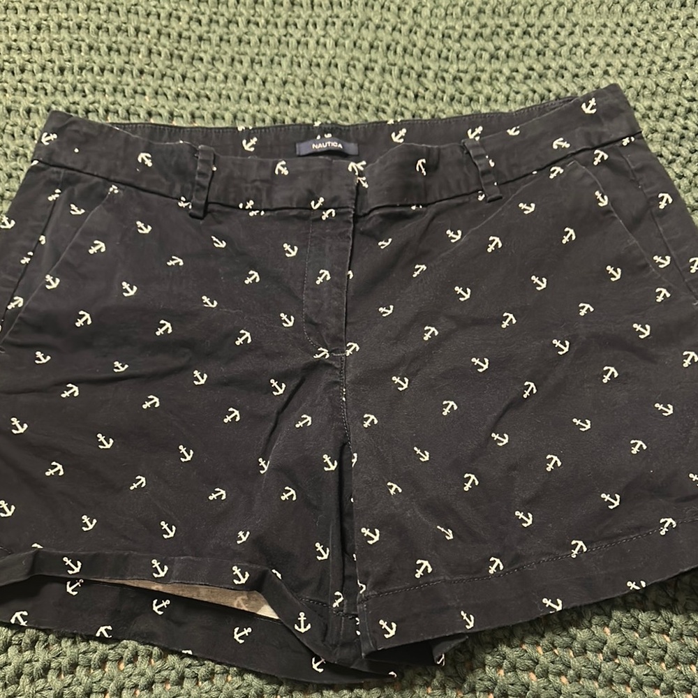 Nautica Blue Bermuda Shorts Relaxed Fit